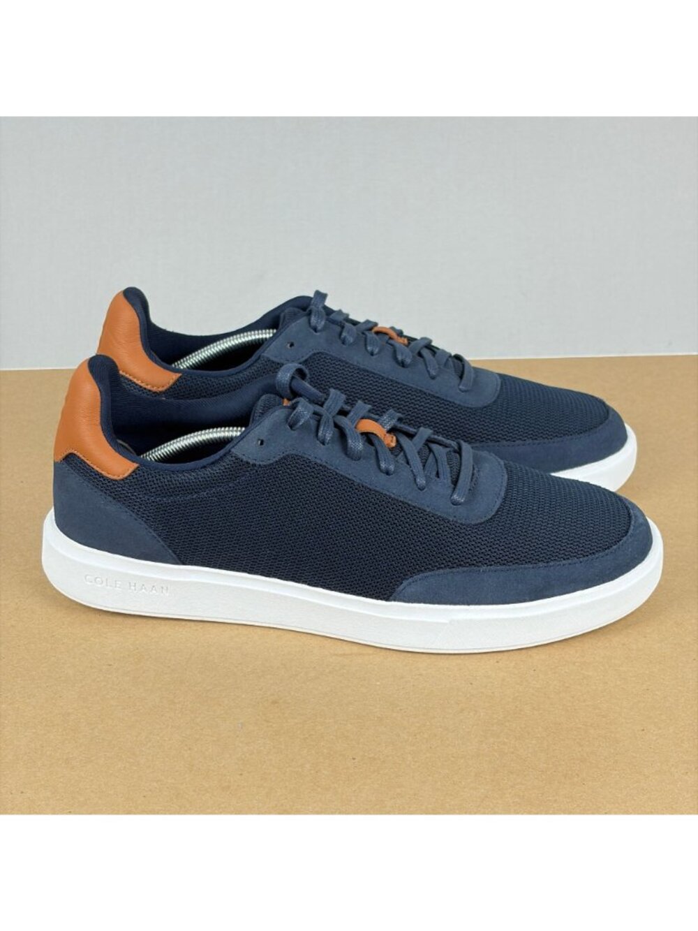 Cole Haan Grand Crosscourt Sideserve Casual Shoes Mens 10.5 Navy Blue Sneakers - Picture 3 of 10
